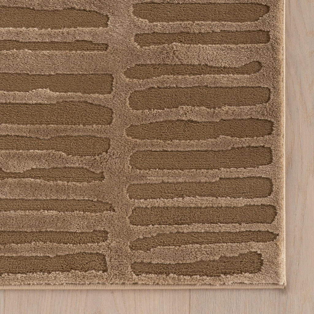 nuLOOM Kailani Sand Abstract Washable Area Rug, 9' x 12'