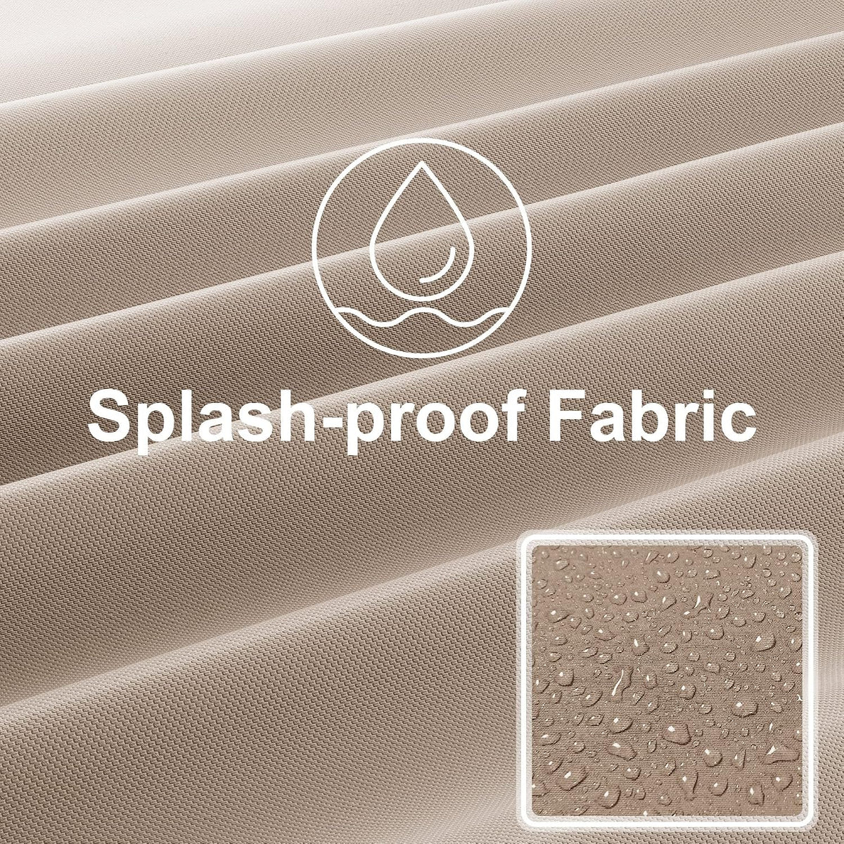alaulm 11 pieces patio cushion covers replacement, waterproof showing dimensions