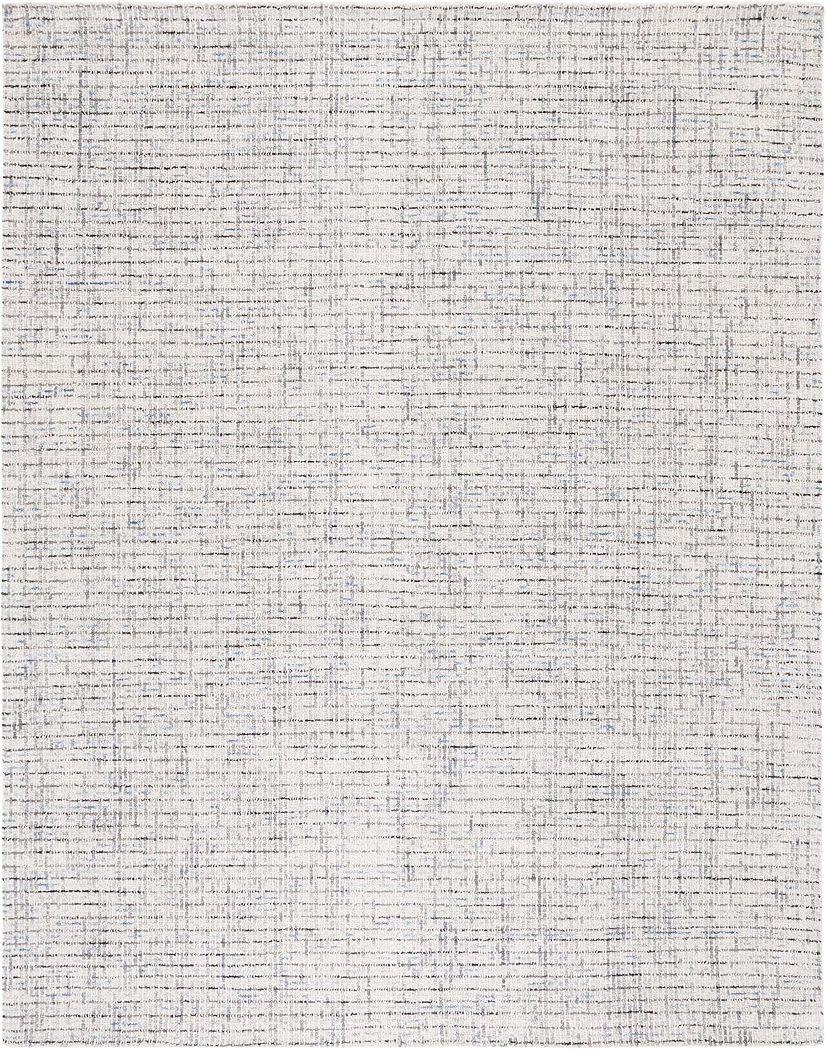 SAFAVIEH Abstract Area Rug 10x14, Wool Handmade Grey & Ivory ABT468J