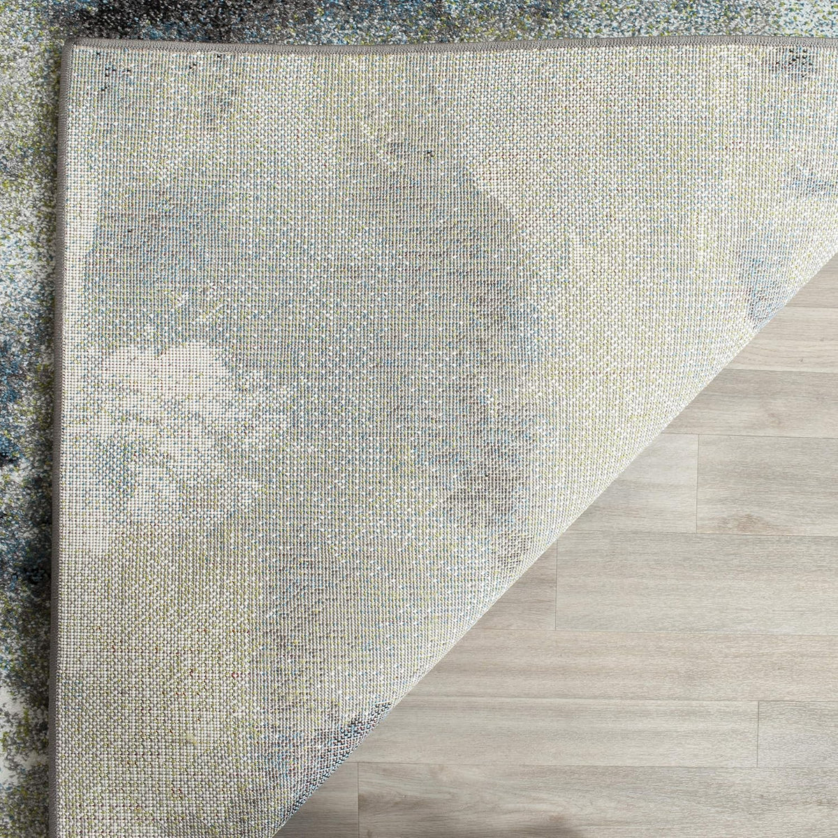 SAFAVIEH Glacier Collection Runner Rug - 2'3" x 6', Blue & Multi, Modern Abstract Design, Non-Shedding & Easy Care, Ideal for High Traffic Areas in Living Room, Bedroom (GLA123B)