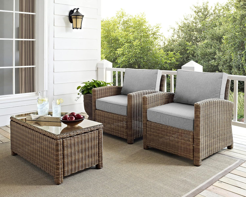 Crosley Furniture Bradenton 2-Piece Patio Chair Set