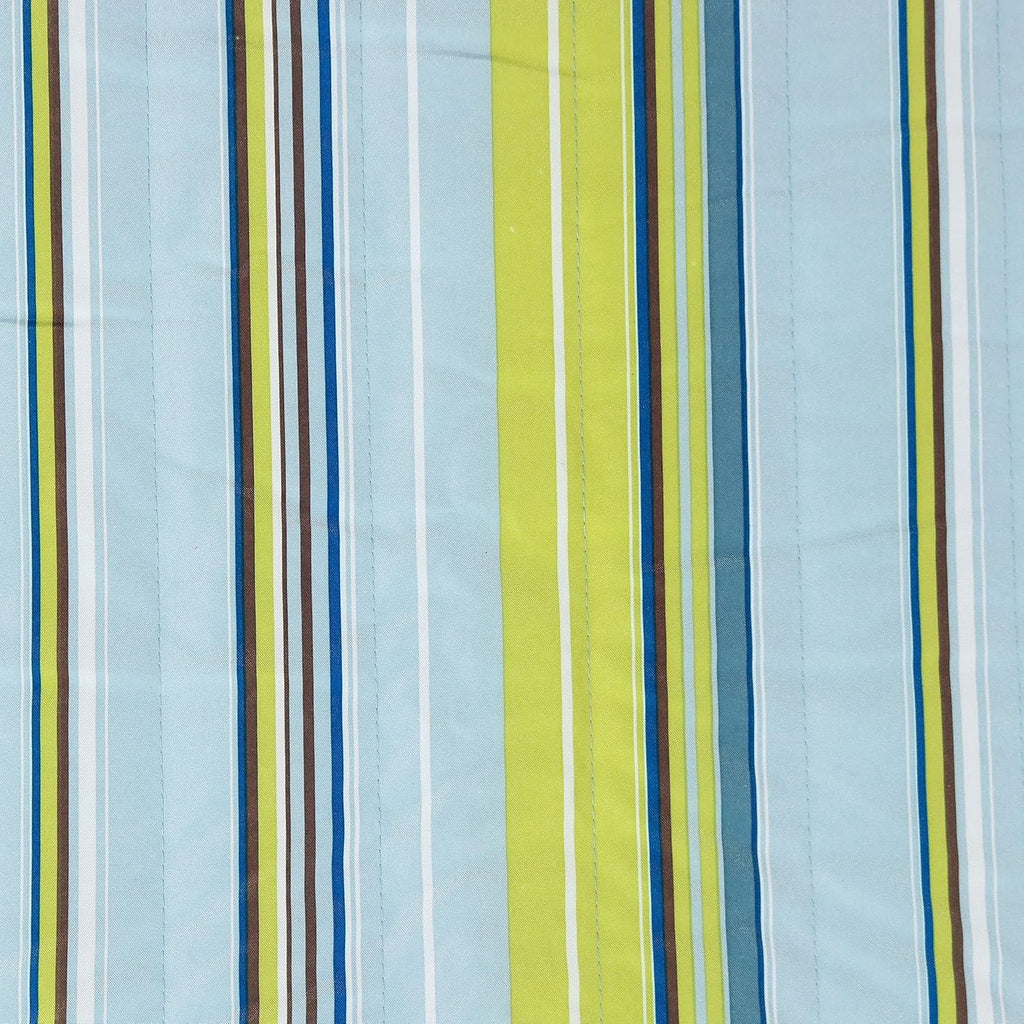 Sunnydaze Quilted Double Hammock for Outside with Pillow, Blue and Green