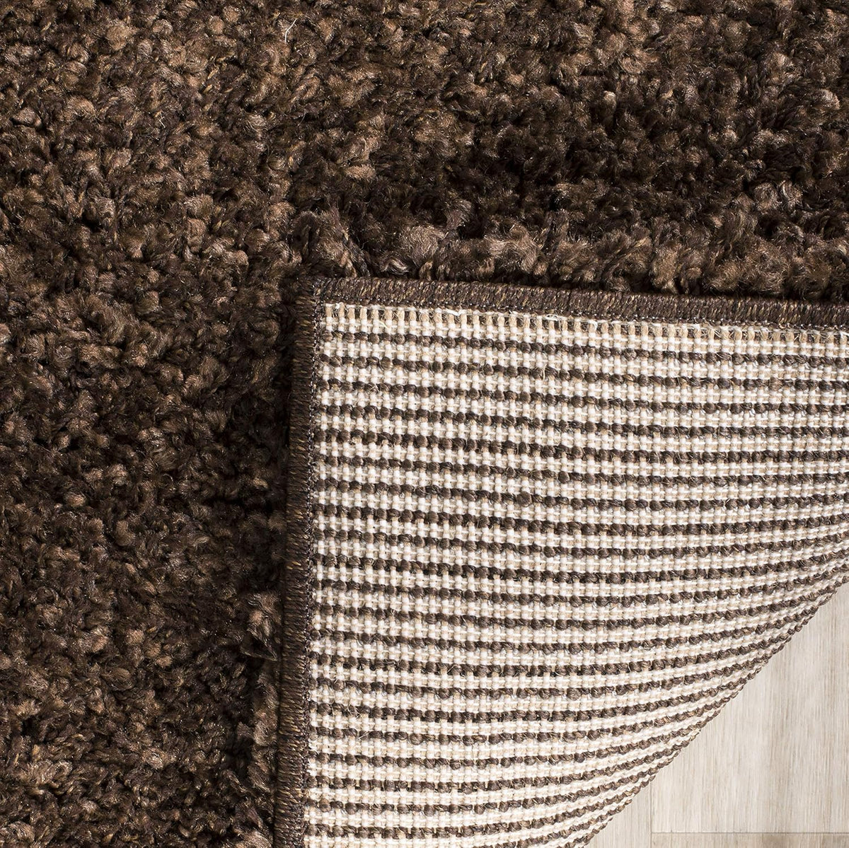 SAFAVIEH Area Rug 11x15 - California Shag Collection - Large - Brown, Non-Shedding & Easy to Clean, Ultra Plush Thick Pile, Ideal for Living Room, Bedroom, Dining Space (SG151-2727)