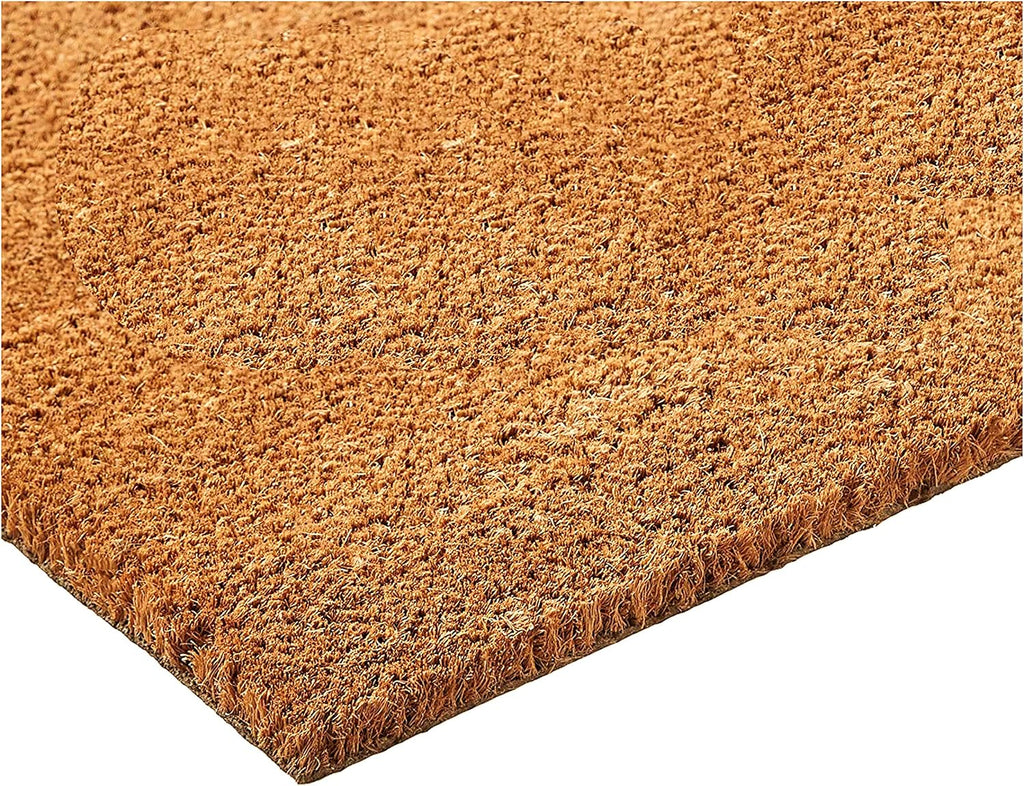 Home & More 153622436P Urban Chic Monogram Doormat (Letter P), Black/Natural, 24" x 36"