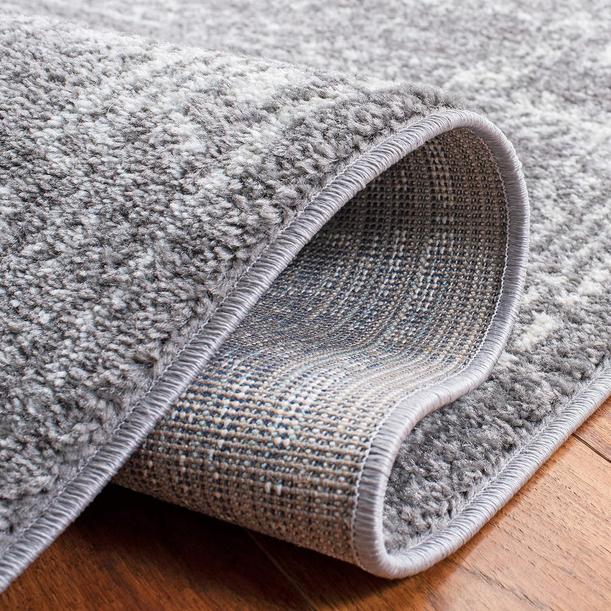 SAFAVIEH Area Rug 9x12 - Tulum Collection - Large - Dark Grey & Ivory, Moroccan Boho Distressed Design, Non-Shedding & Easy to Clean, Ideal for Living Room, Bedroom, Dining Space (TUL271F)