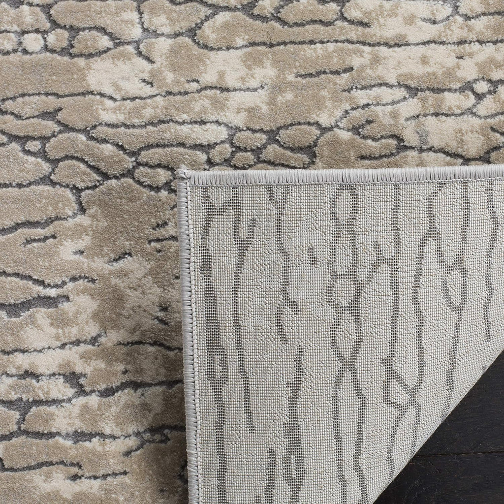 Safavieh Meadow Collection 2'7" x 8' Beige MDW170B Modern Abstract Runner Rug