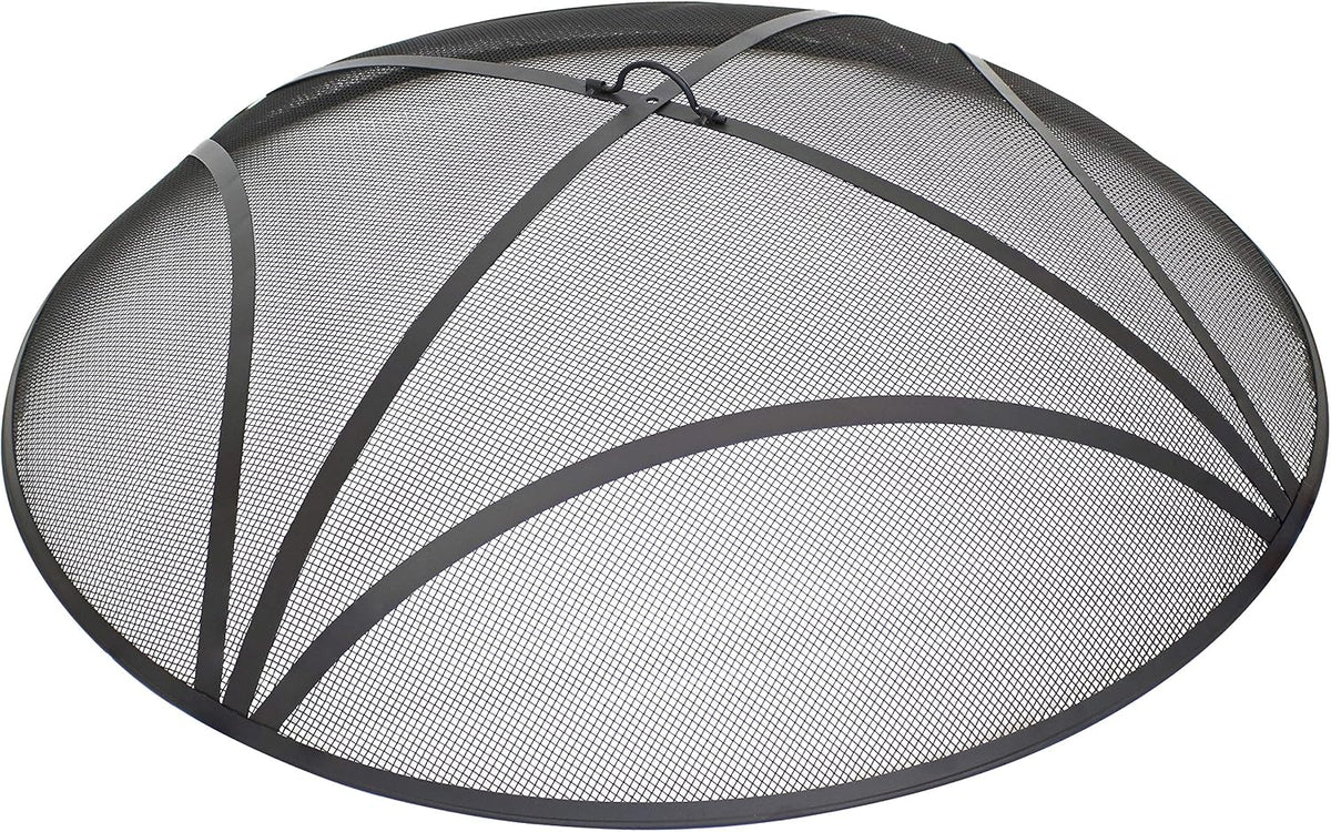 Sunnydaze Outdoor Round Fire Pit Screen, Reinforced Steel Mesh, 36-Inch