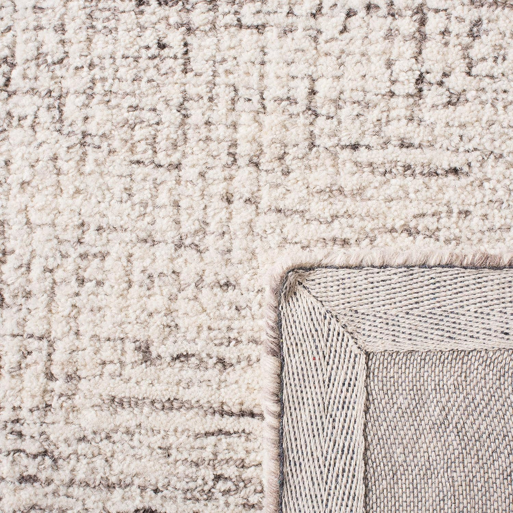 SAFAVIEH Abstract Collection X-Large Area Rug - 11' x 15', Ivory & Grey, Handmade Wool, Ideal for High Traffic Areas in Living Room, Bedroom (ABT349F)