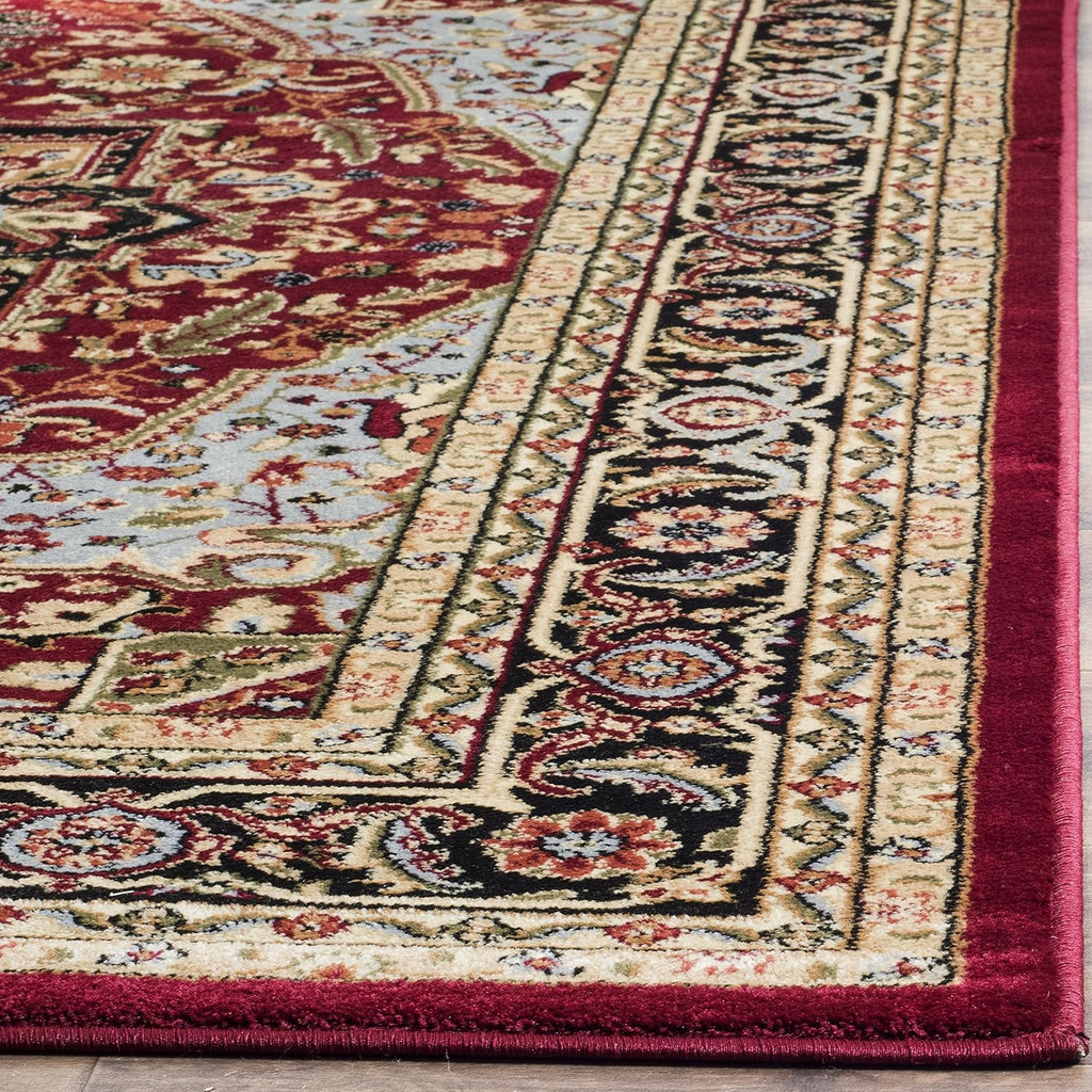 SAFAVIEH Lyndhurst Collection X-Large Area Rug - 12' x 18', Red & Black, Traditional Oriental Design, Non-Shedding & Easy Care, Ideal for High Traffic Areas in Living Room, Bedroom (LNH330B)