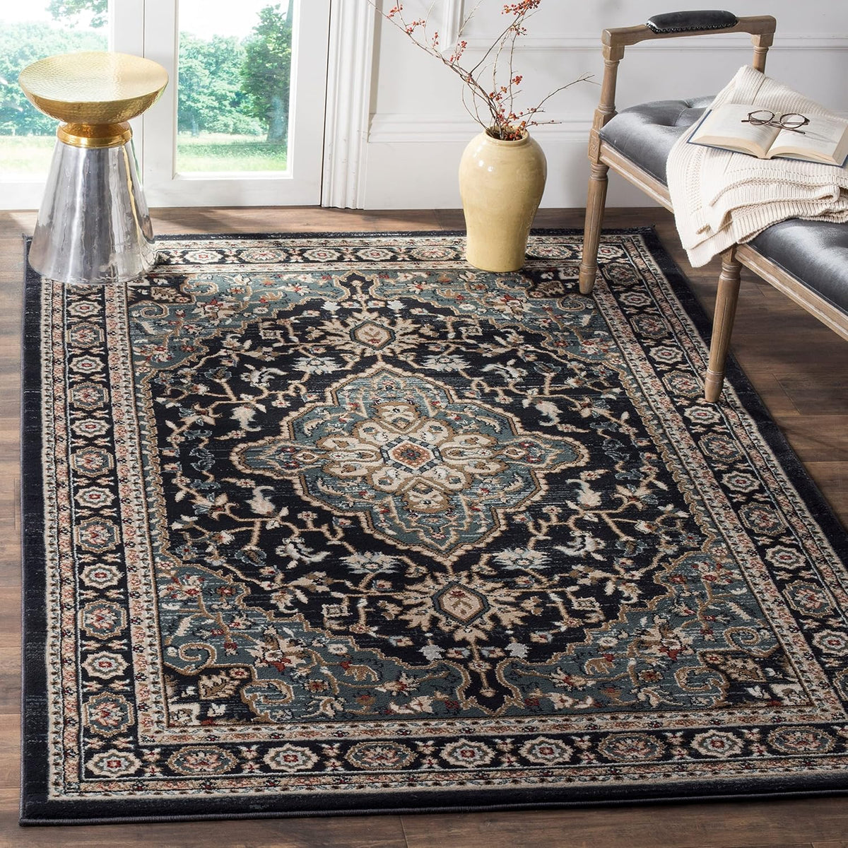 SAFAVIEH Lyndhurst Area Rug 3'3"x5'3", Cream & Beige LNH338B