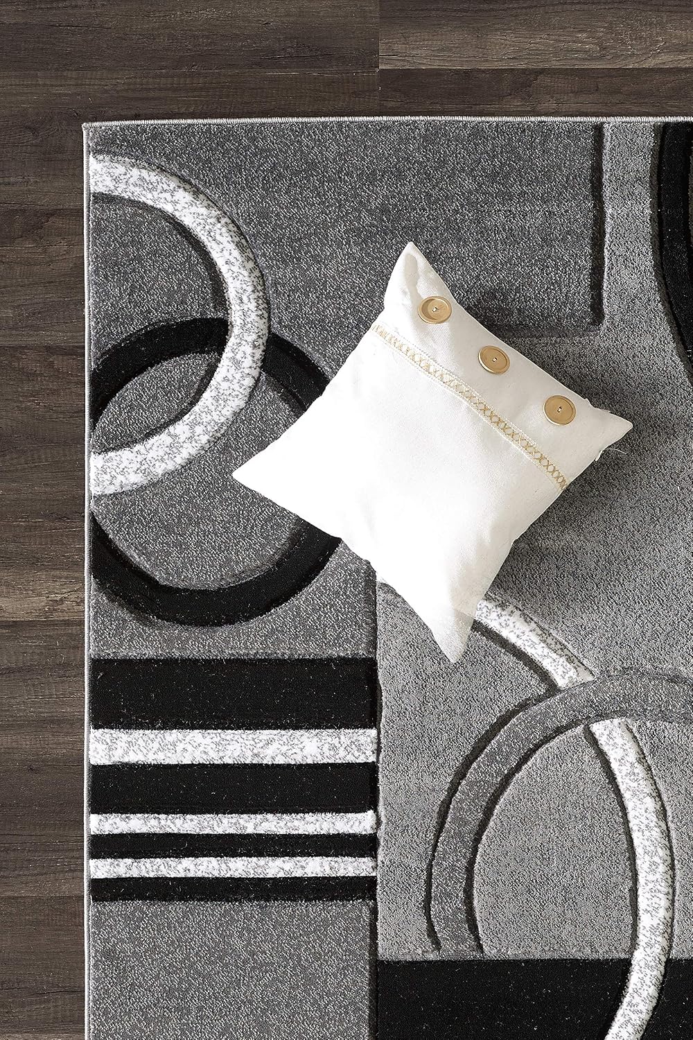 glory rugs area rug modern soft hand carved, side view