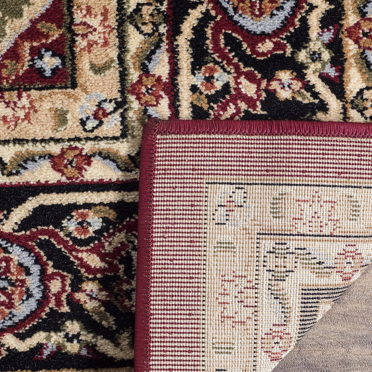 SAFAVIEH Lyndhurst Collection X-Large Area Rug - 12' x 18', Red & Black, Traditional Oriental Design, Non-Shedding & Easy Care, Ideal for High Traffic Areas in Living Room, Bedroom (LNH330B)