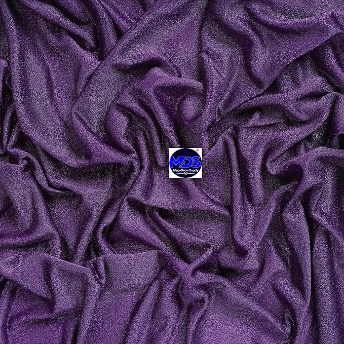 MDS Halloween Chiffon Draping Fabric - 2 Panel, 30" Wide x 30ft Long - Sheer Spooky Arbor & Canopy Drapery for Haunted House Backdrops, Party Ceilings, DIY Costumes & Themed Events - Cadbury Purple (Pack of 2)