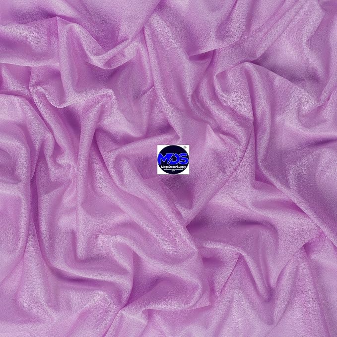 MDS Halloween Chiffon Draping Fabric - 2 Panel, 30" Wide x 100ft Long - Sheer Spooky Arbor & Canopy Drapery for Haunted House Backdrops, Party Ceilings, DIY Costumes & Themed Events - Orchid (Pack of 2)