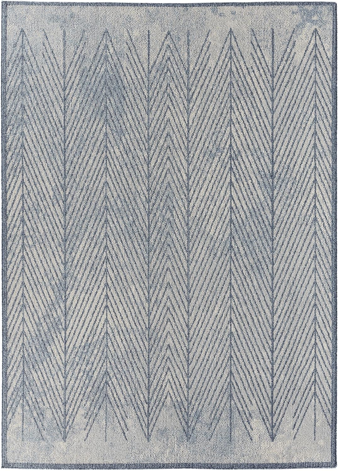 LUXE WEAVERS Blue 6x9 Geometric Area Rug