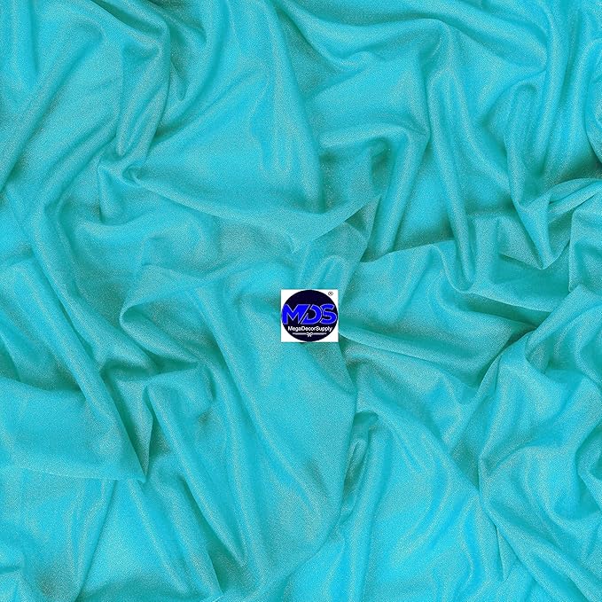 MDS Halloween Chiffon Draping Fabric - 2 Panel, 30" Wide x 30ft Long - Sheer Spooky Arbor & Canopy Drapery for Haunted House Backdrops, Party Ceilings, DIY Costumes & Themed Events - Peacock Blue (Pack of 2)