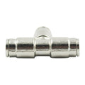 10pcs Nickel Plated Brass Push to Connect Fitting for High Pressure Mist Cooling System, Misting Tee Slip Lock, 3/8" Tube OD