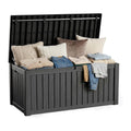 200 Gallon Large Outdoor Storage Box, Black