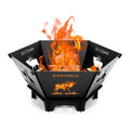 23Inch Collapsible Fire Pit for Camping with Tote Bag