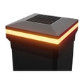 4.5" x 4.5" Composite Solar Deck Post Cap Light for a Trex Transcend Post (Black) by Decks of PA - Single Light