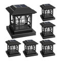 4x4 Post Solar Lights Crackle Glass Solar Post Cap Lights 20 Lumens