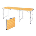 6.0 Ft Folding Portable Camping Table Yellow
