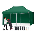 ABCCANOPY Commercial Pop Up Canopy Tent with Sidewalls 10X20,Forest Green