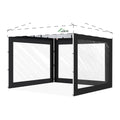 ACEPIC 10x10ft Clear Sidewalls for Canopy,Black(3PCS, No Frame or Top)