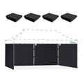 ACEPIC 10x20ft Canopy Sidewalls Only, Black (4PCS, Frame Not Included)