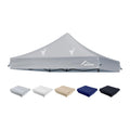 ACEPIC Heavy Duty 10x10 Peak Pole Canopy Replacement Top (Gray, Top Only)