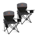 ALPHA CAMP 2-Pack Folding Camping Chair with Cooler Bag & Lumbar Support