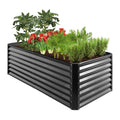 Best Choice Products 6x3x2ft Outdoor Metal Raised Garden Bed, Deep Root Box Planter for Vegetables, Flowers, Herbs, 269 Gallon Capacity, 100% Non Toxic Materials - Gray