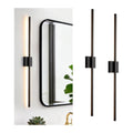 Black Wall Sconces Set of Two LED Dimmable Sconces Wall Lighting