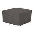 Classic Accessories Ravenna Water-Resistant 42 Inch Square Fire Pit Table Cover, Outdoor Table Cover