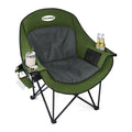 Coldbee Oversized Camping Chairs, Heavy Duty Padded, Thick Headrest, Green