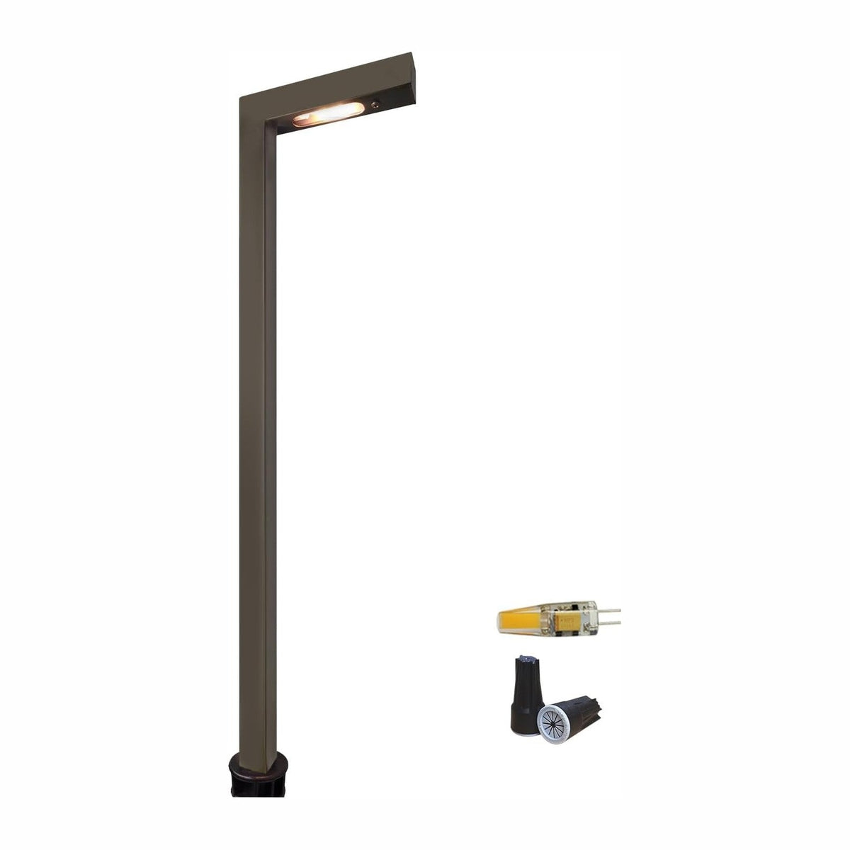 COLOER Brass Low Voltage Garden Lights 1-Pack with 3W LED G4 Bulb(603B)