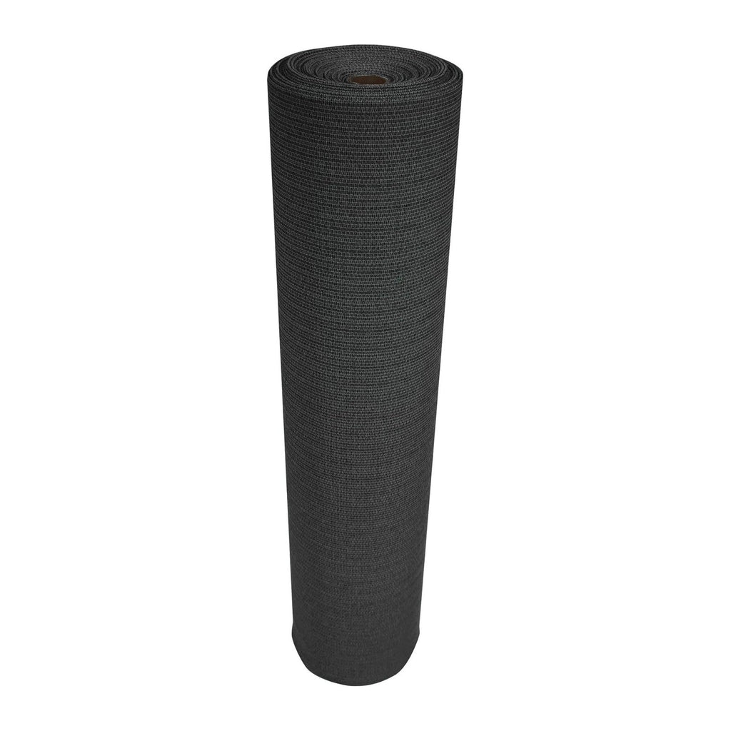 Coolaroo Builder's Block Construction Privacy Screen - Heavy-Duty Tear Resistant Shade Fabric for Fence, Job Site, and Wind Protection, 6ftx100ft Roll, Black