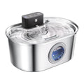 Cordless 3.2L/108oz Stainless Steel Cat Water Fountain Pet Fountain