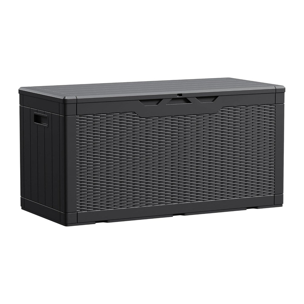 Devoko 100 Gallon Waterproof Resin Deck Box, Large Outdoor Storage Box