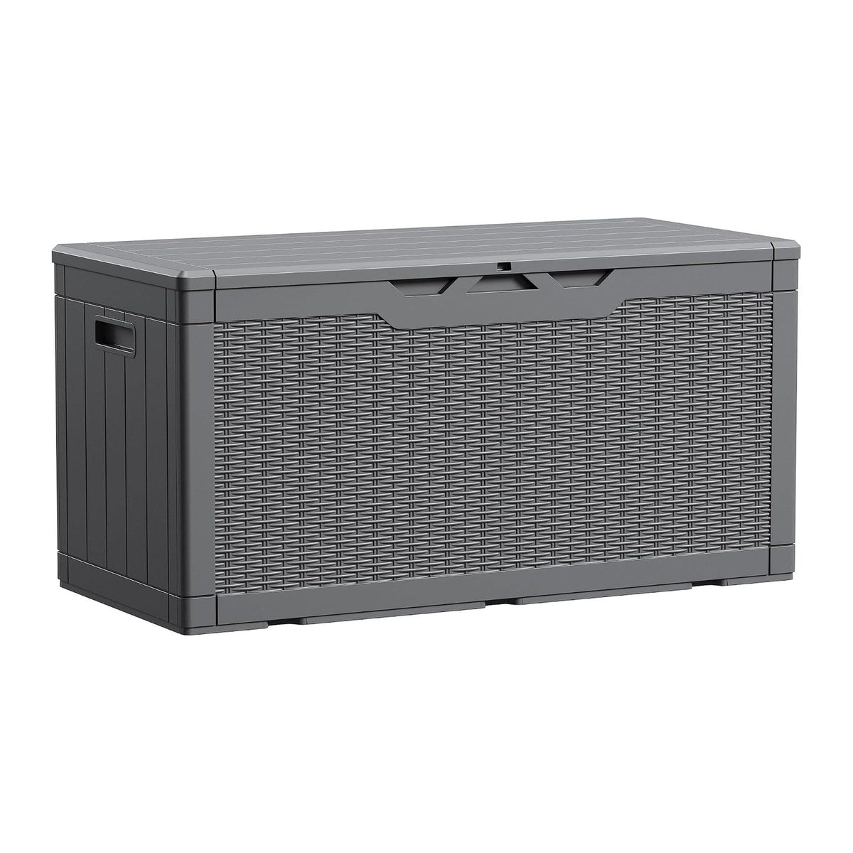 Devoko 100 Gallon Waterproof Resin Deck Box, Large Outdoor Storage Box