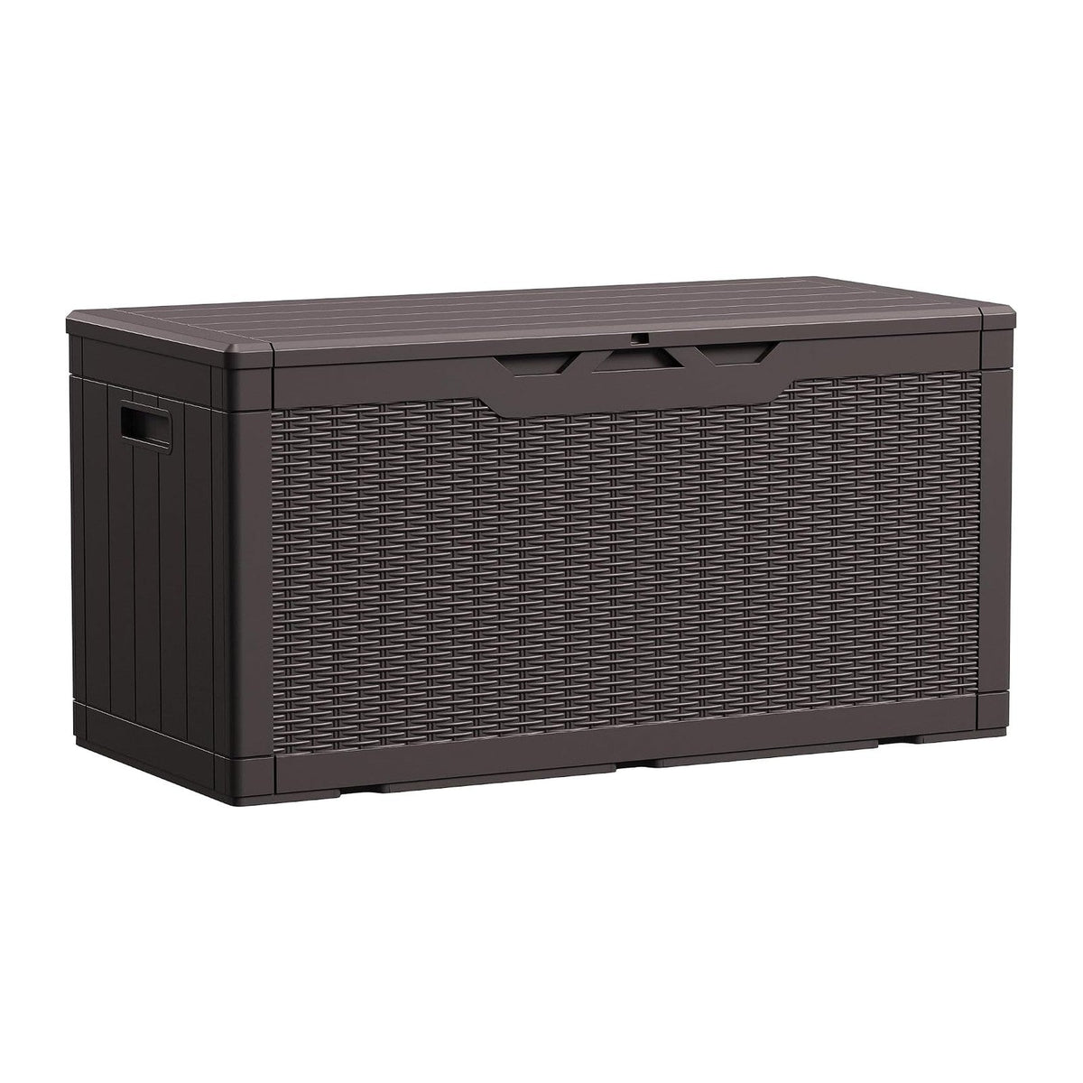 Devoko 100 Gallon Waterproof Resin Deck Box, Large Outdoor Storage Box
