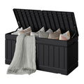 Devoko 78 Gallon Deck Box, Waterproof Resin Outdoor Storage Box