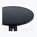Displays2go Round Black Highboy Cocktail Pub Table, 31.5 Inch