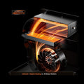 DR. Infrared Heater DR-123 Indoor Portable Space Heater with Remote Control, 1500W Dual Heating, 4 Wheels for Mobility, Programmable Timer, Thermostat, Ultra Quiet, Coffee