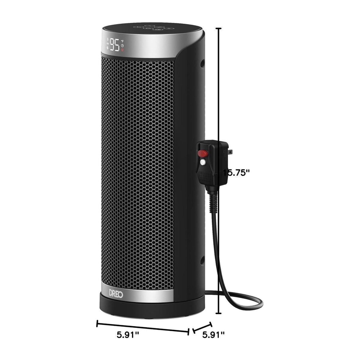 DREO 1500W Space Heaters with ALCI Safety Plug for Bathroom and Indoor Use