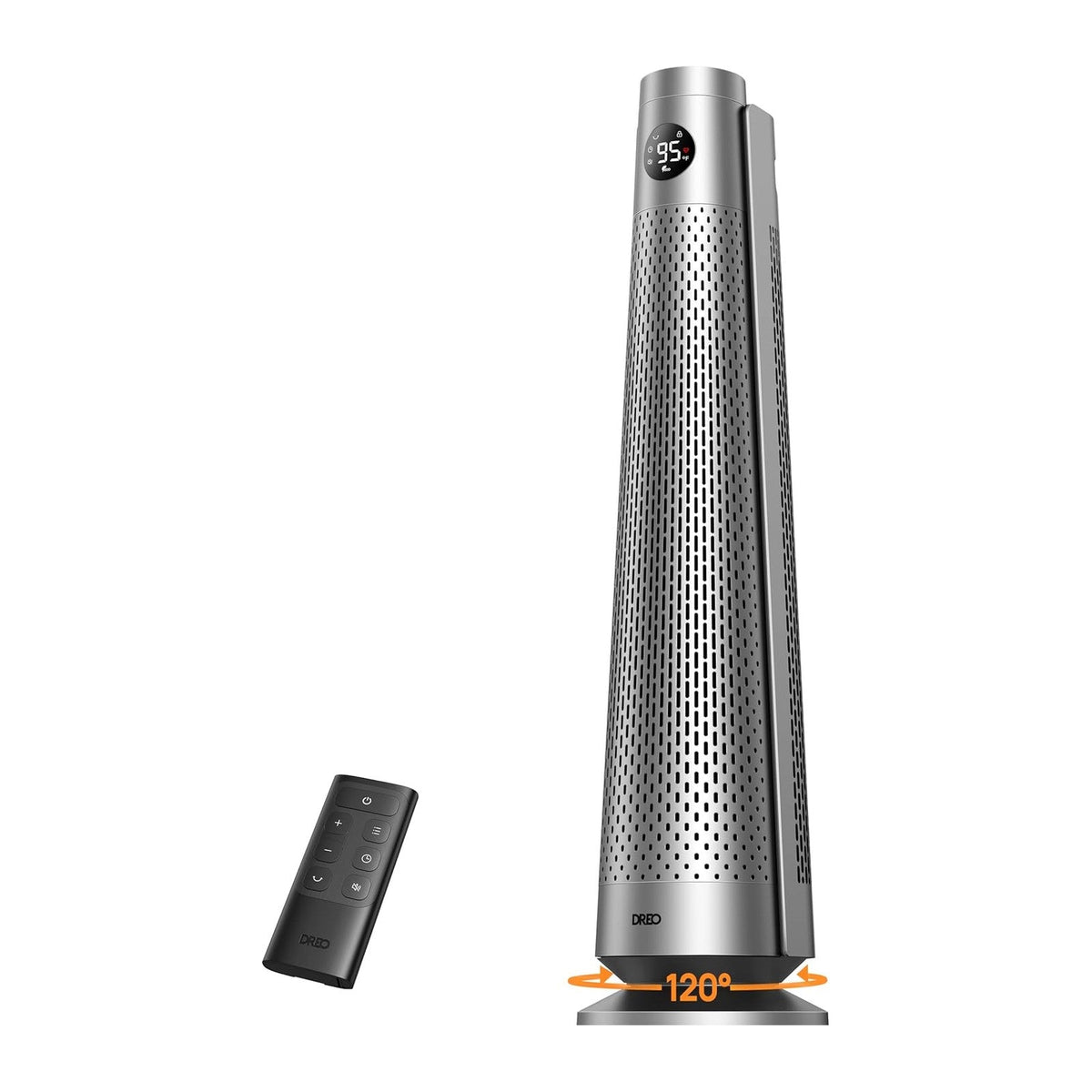 DREO Space Heater Large Room, 120° Oscillation, 30" Heaters with Remote
