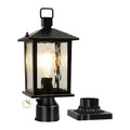 Dusk to Dawn Outdoor Post Light, Oil-Rubbed Bronze Pole Lantern