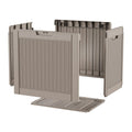 EasyUp 37 Gal Waterproof Outdoor Storage Box UV Resistant Deck Box
