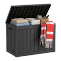 EasyUp 45 Gal Waterproof Outdoor Storage Box UV Resistant Deck Box