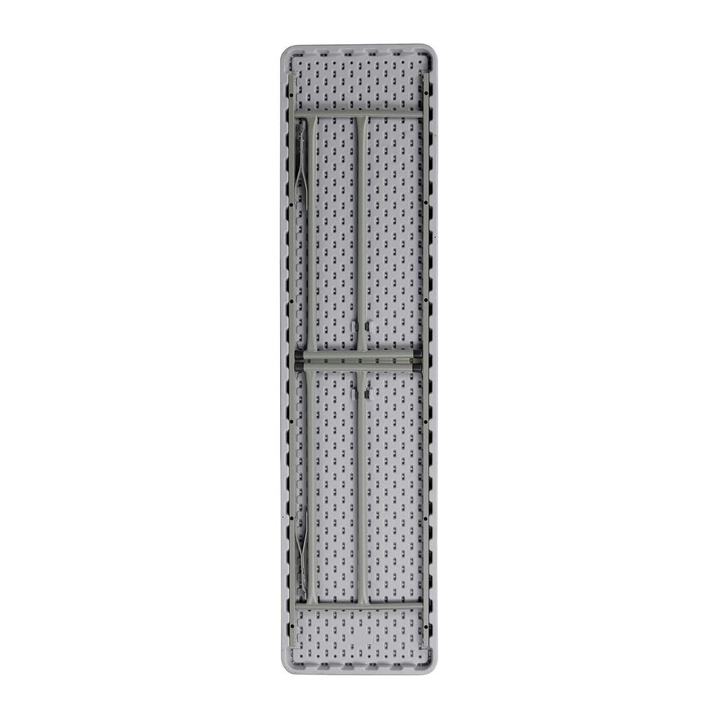 EMMA + OLIVER 6-Foot White Plastic Folding Table
